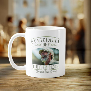 Personalized Retiree Party Favour Retirement Photo Coffee Mug