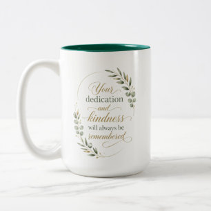 Personalized Retirement Award for Employee Two-Tone Coffee Mug