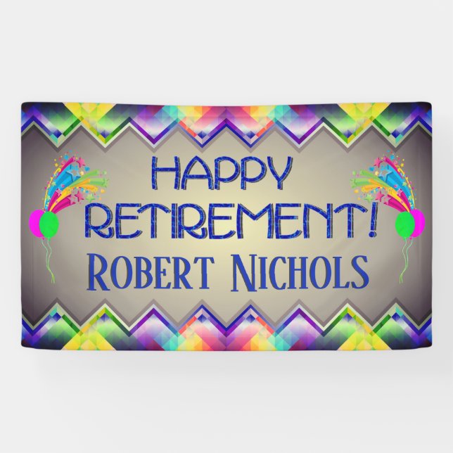 Personalized Retirement Banner (Horizontal)