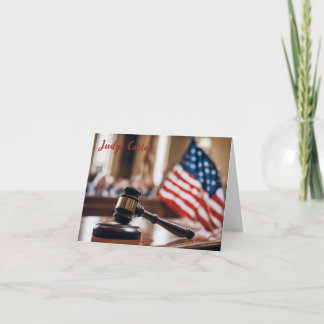 Personalized Retirement Card for Judges