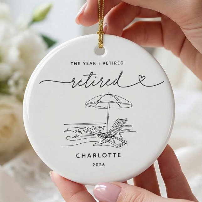 Personalized Retirement Christmas Ornament (Creator Uploaded)