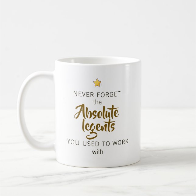 Personalized Retirement Farewell for Coworker Coffee Mug (Left)