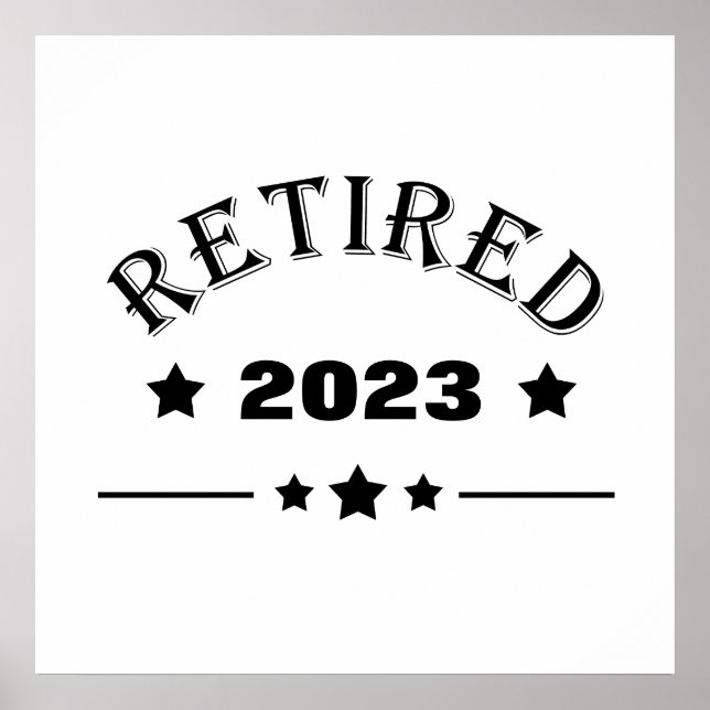 Personalized retirement gift idea poster (Front)