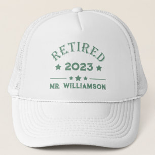 Personalized retirement gift idea trucker hat