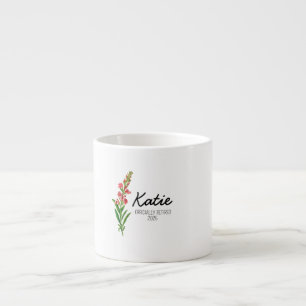 Personalized retirement gifts for women,retirement espresso cup