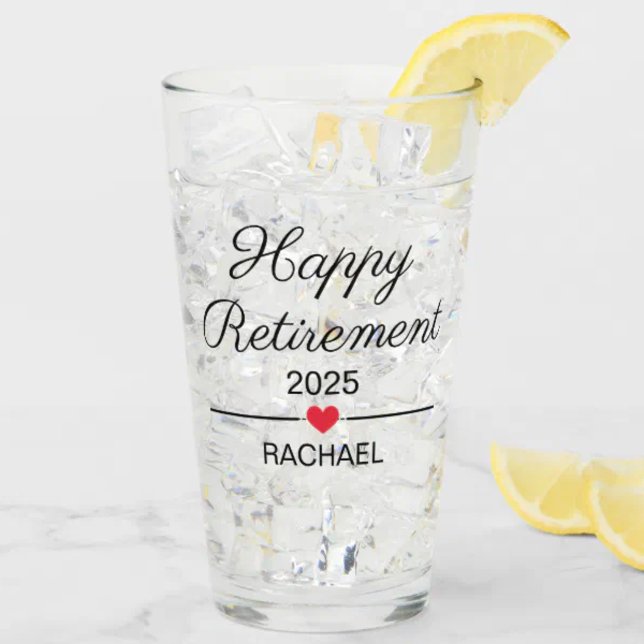Personalized Retirement Glass (Creator Uploaded)