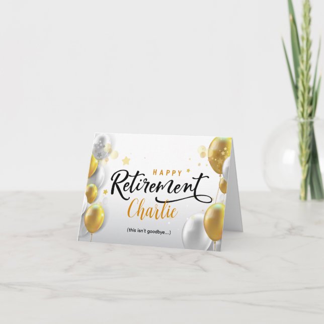 personalized retirement greeting card (Front)