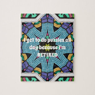 Personalized Retirement Humour Funny Retiring Gift Jigsaw Puzzle