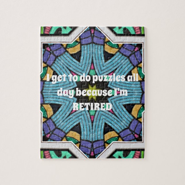 Personalized Retirement Humour Funny Retiring Gift Jigsaw Puzzle (Vertical)