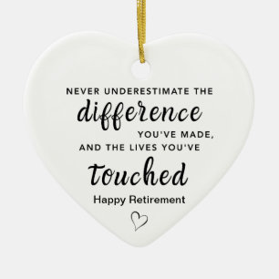 Personalized Retirement Legacy Ceramic Ornament