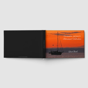 Personalized Retirement Party Book, Sailboat Guest Book