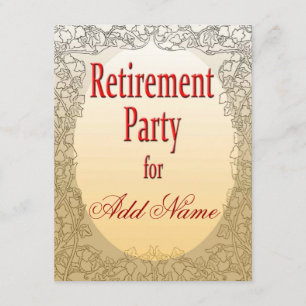 Personalized Retirement Party Invitation