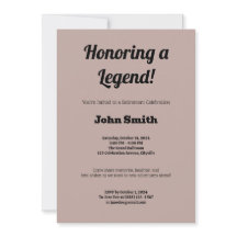 Personalized Retirement Party