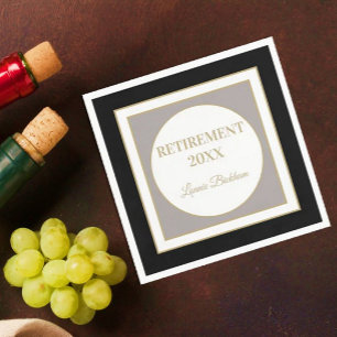 Personalized Retirement party  napkin