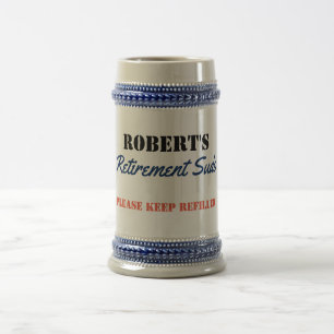 Personalized Retirement Suds - Beer Stein