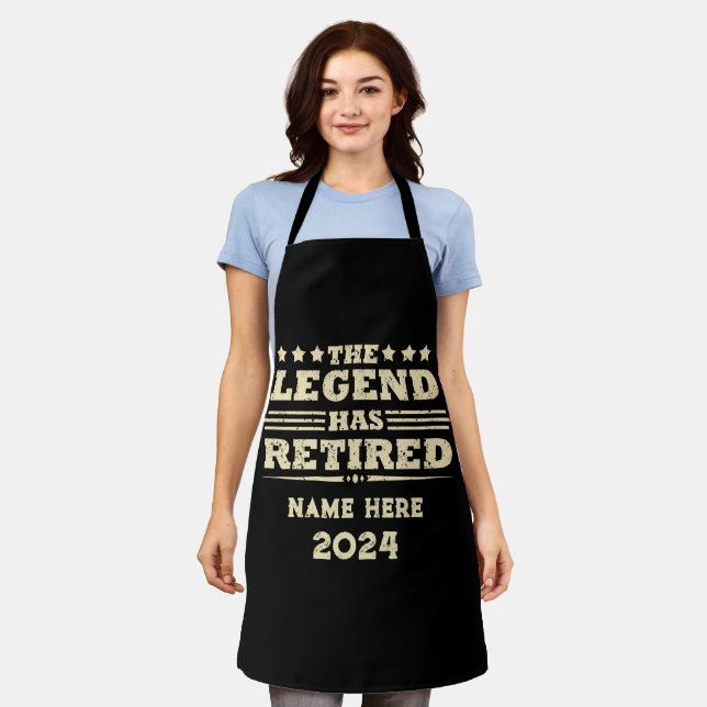 Personalized retirement The Legend has retired Apron (Worn)