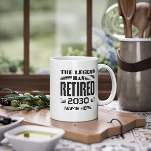 Personalized Retirement The Legend Has Retired Coffee Mug