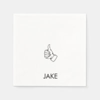 Personalized Retirement Thumbs Up Cocktail