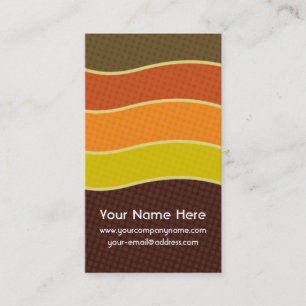 Personalized Retro 70s Business Cards