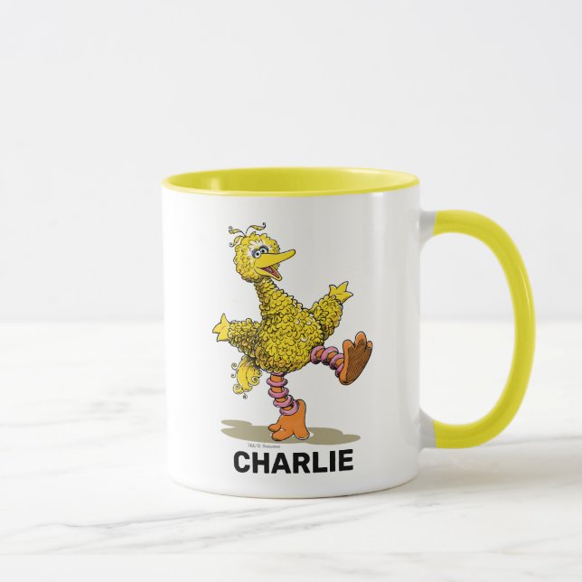 Personalized Retro Art Big Bird Mug (Right)