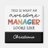 Personalized Retro Awesome Manager Funny