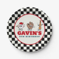 Personalized Retro Baseball Birthday Party