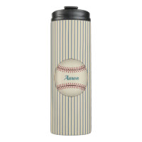 Personalized Retro Baseball Thermal Tumbler