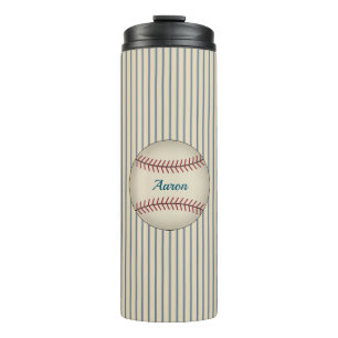 Personalized Retro Baseball Thermal Tumbler 