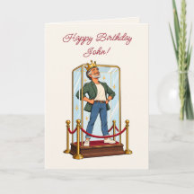 Personalized Retro Birthday Card for Him