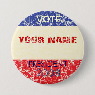 Personalized Retro Campaign Button