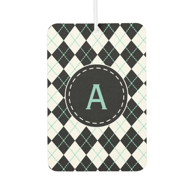 Personalized Retro Car Air Freshener Gift (Front)