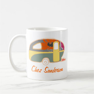 Personalized Retro Caravan Owners Mugs