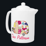 Personalized Retro Caravan Owner's Tea Pots<br><div class="desc">See the full range of 25 Retro Caravans by Trina Esquivelzeta @SurfaceHug on various other products in the collection below.</div>