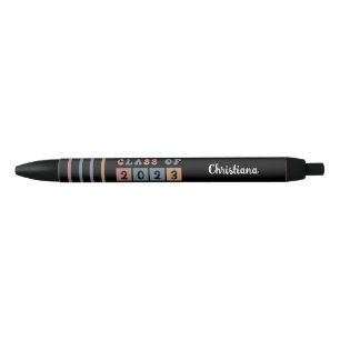 Personalized Retro Class of 2023 Graduation Cute Black Ink Pen