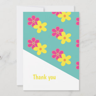 Personalized Retro Colourful Thank You Invitation