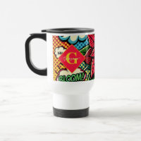 Personalized Retro Comic Book Pop Art Poinsettia