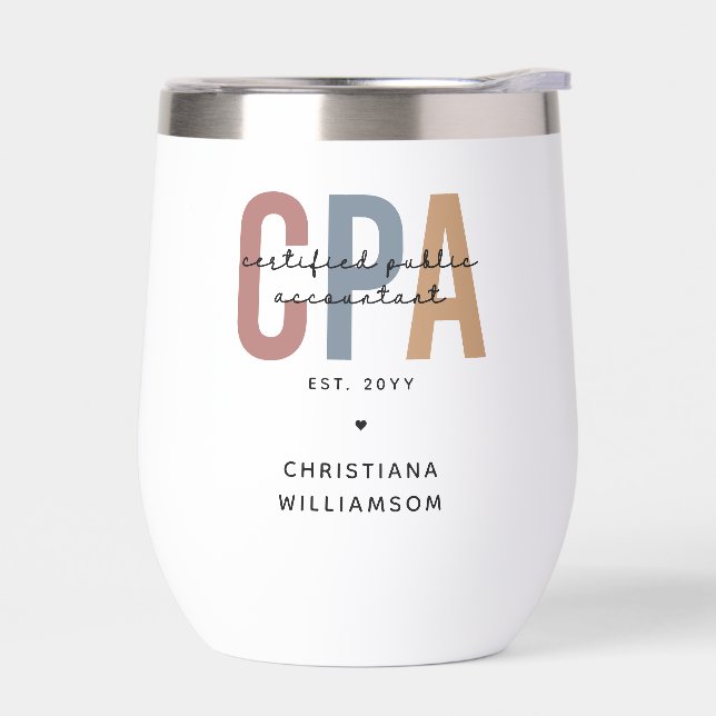 Personalized Retro CPA Certified Public Accountant (Left)