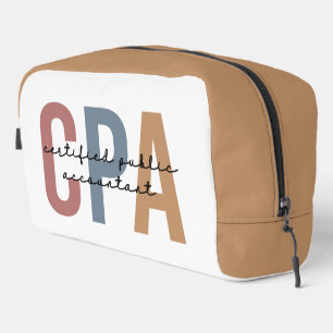 Personalized Retro CPA Certified Public Accountant Dopp Kit