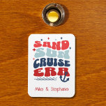 Personalized Retro Cruise Family Name Magnet<br><div class="desc">Capture the spirit of your unforgettable cruise with this customizable Retro Cruise Family Name Magnet, perfect for commemorating your family’s adventure at sea! With a vintage-inspired design and the option to personalize with your family name, this magnet makes a stylish keepsake or gift for cruise lovers. Ideal for adding a...</div>