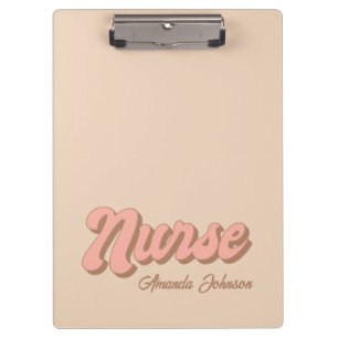 Personalized Retro Custom Clipboard For Nurse
