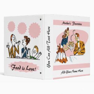 Personalized  Retro Family Recipe Binder