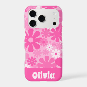 Personalized Retro Floral 60s 70s Y2K Pink