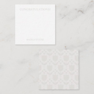 Personalized Retro Flower Card