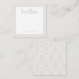 Personalized Retro Flower Card