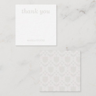 Personalized Retro Flower Card