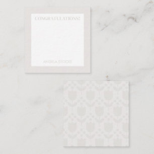 Personalized Retro Flower Card