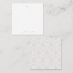 Personalized Retro Flower Card