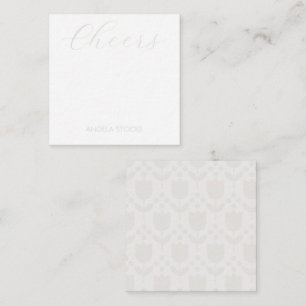 Personalized Retro Flower Card