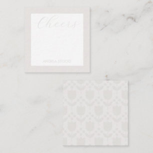 Personalized Retro Flower Card