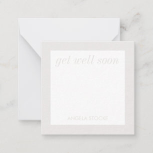Personalized Retro Flower Note Card
